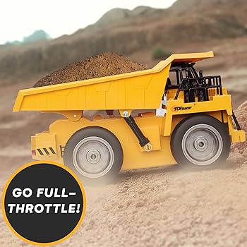 Amazon.com: Top Race RC Remote Control Dump Truck Toy | 11